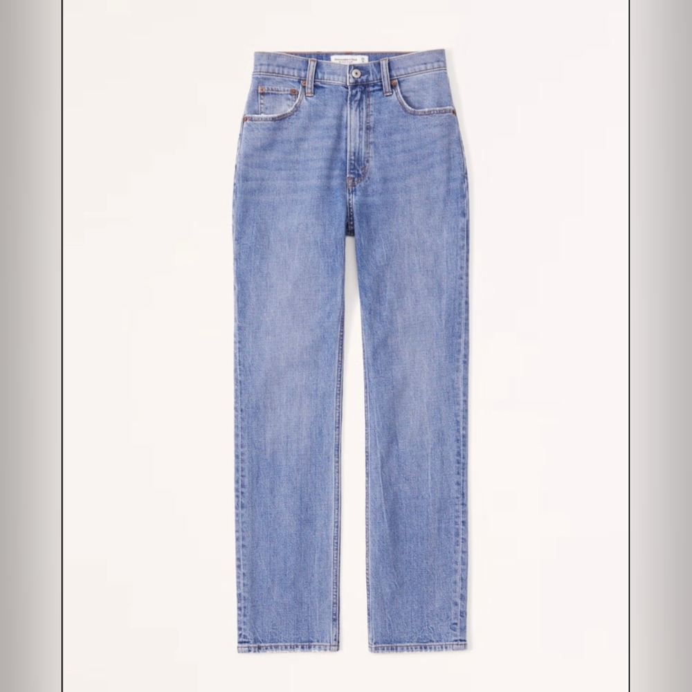 Abercrombie Ultra High Rise Ankle Straight